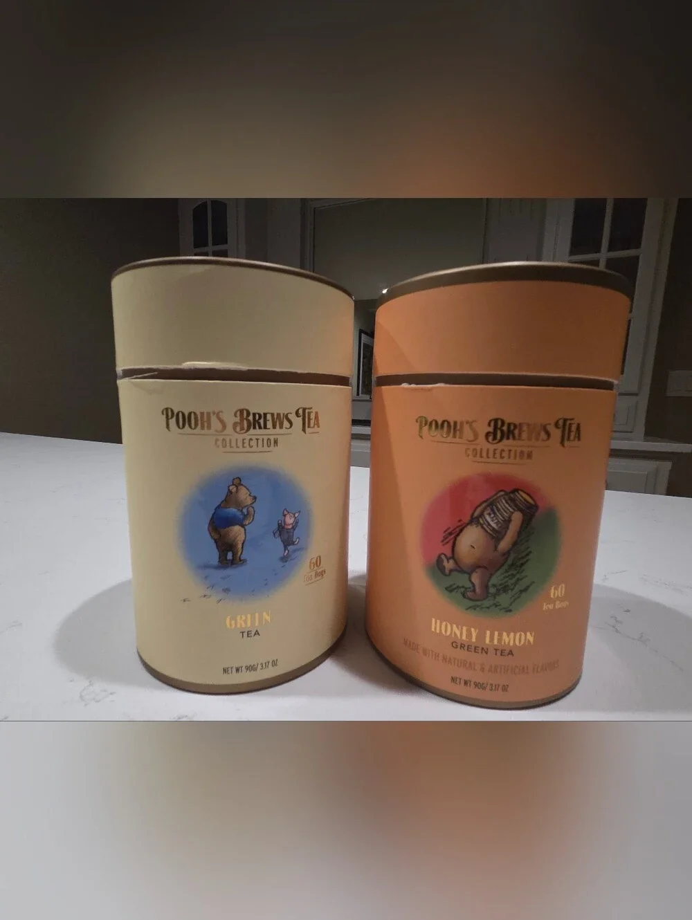 Disney Pooh's Brews Tea Collection Canister Tins (Lot of 2) – Brand New & Sealed